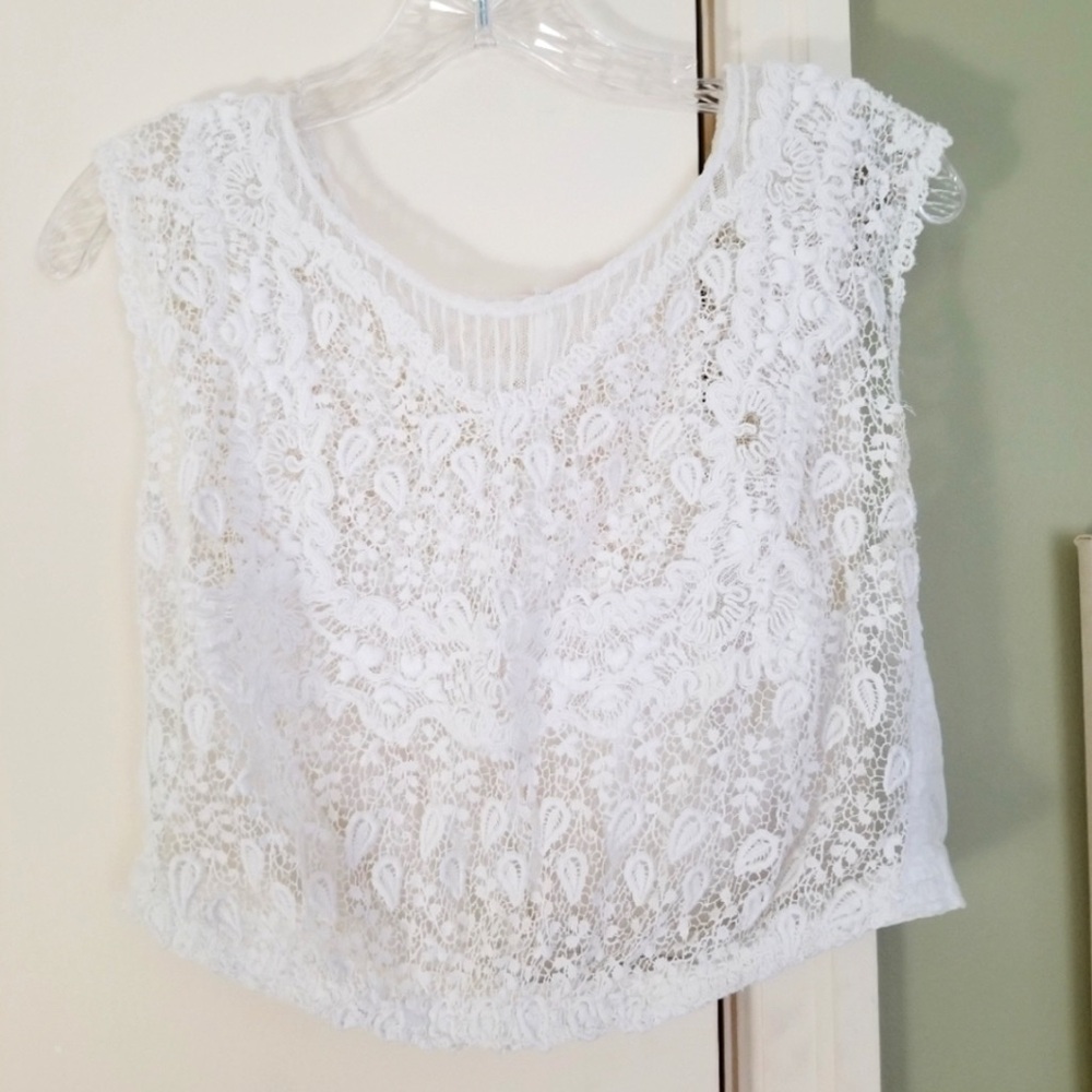 Vintage lace camisole, 1910s, excellent condition, modern S-M